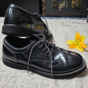 Bates High Gloss Men's Lace Up Oxford Shoes Size 14 Wide Width